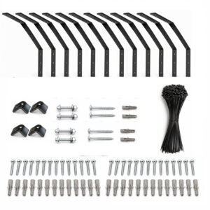 Kit Wallcat con 12 escuadras para cerco antiescape de gatos