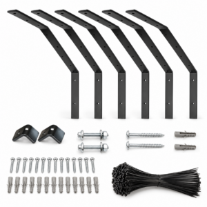 Kit Wallcat con 6 escuadras para cerco antiescape de gatos